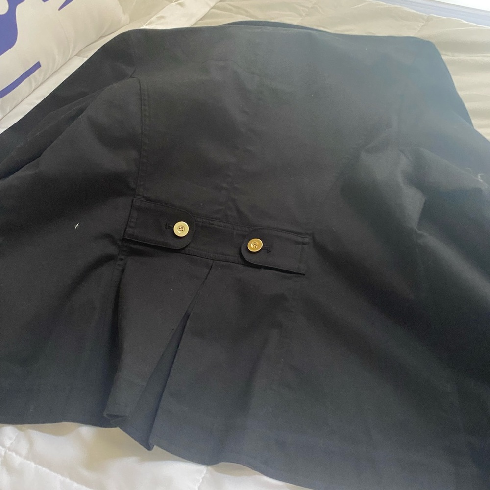Charter Club Black Jacket with Gold Accents - Picture 7 of 11